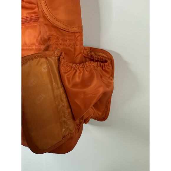 LUG CABLE CAR Purse Sunset Orange Quilted Crossbody Bag Purse Messenger RFID NEW - Picture 5 of 11